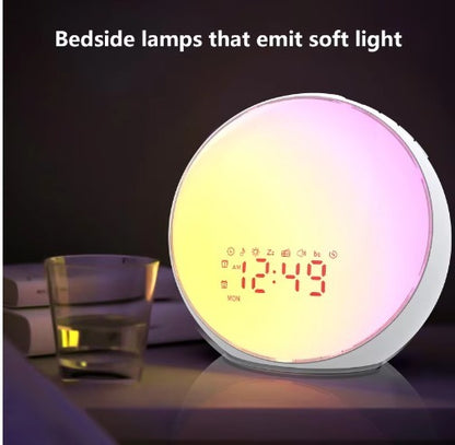 Hot Selling Lamp Sunrise Simulation Wake Up Light Alarm Clock Night Light