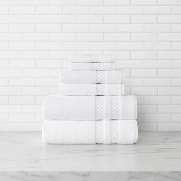 Luxe 100% Cotton Fluffy Bath Towel Set Of 4 Soft and Absorbent for a Refreshing Bath